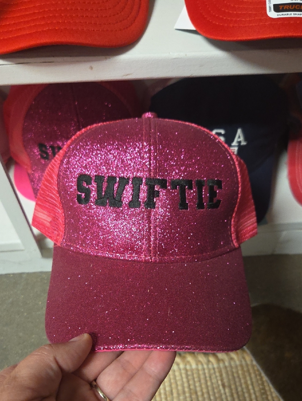 Pink Glitter "SWIFTIE" Trucker Hat